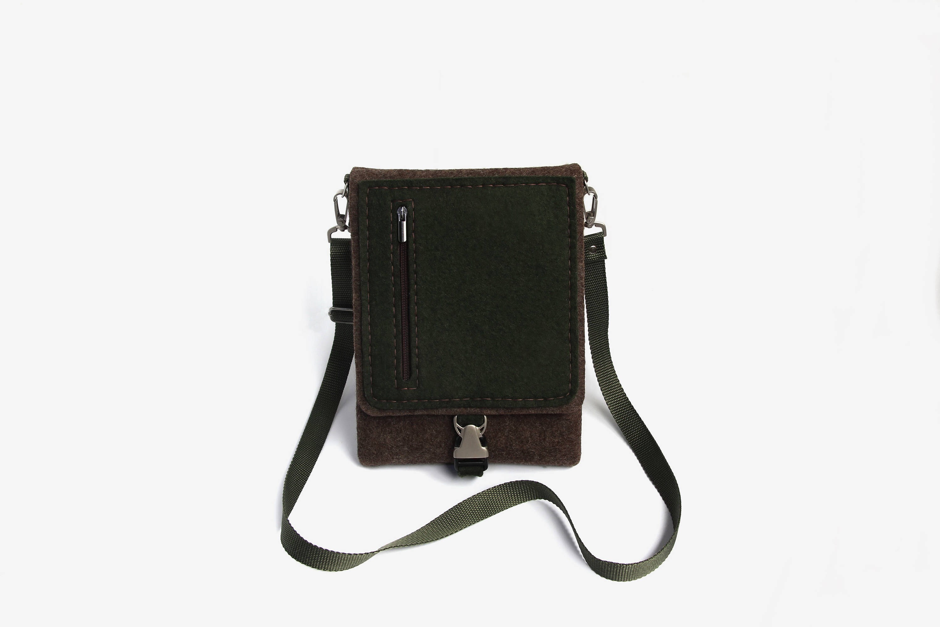 Shoulder Laptop Bag Brown Unisex Laptop Bag Crossbody Wool Etsy