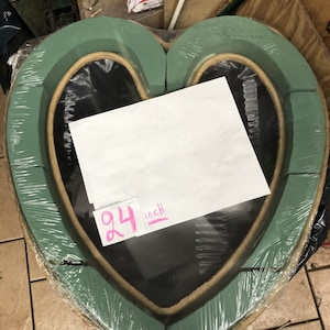 24 inch open heart foam Flowers Florist Foam Floral  DIY 1 PC