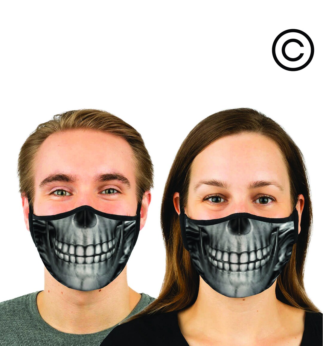 Matching Masks Skull Matching Couples Face Masks | Unisex Printed Masks (2 Pcs) - Etsy