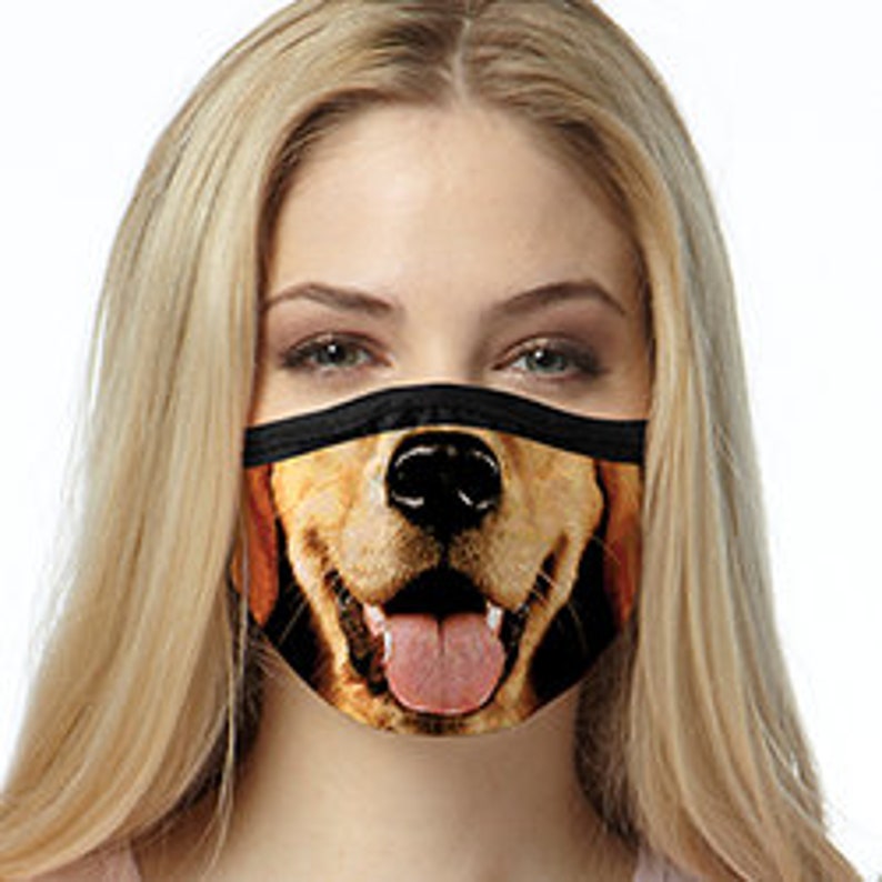 DOG Face Mask Face Masks Cover Your Face People Etsy