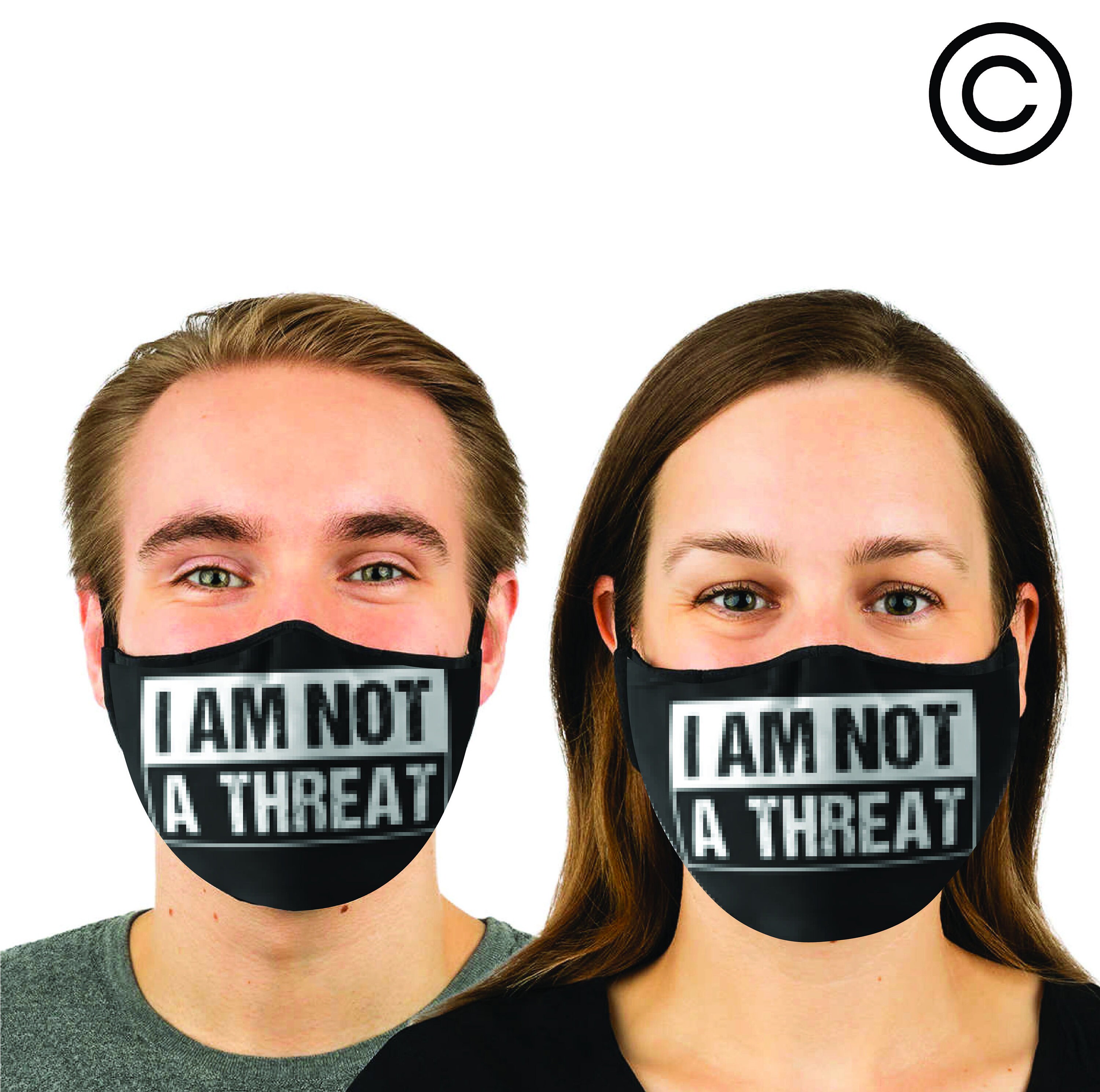 Im Not a Threat Matching Couples Face Mask Face Masks Etsy