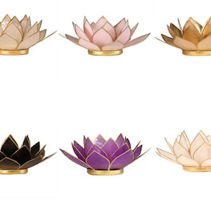 Lotus Flower Tealight Holder | Candle Holder | Colourful Tealight Candle Holders | Christmas Gifts