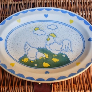 Vintage chicken serving platter