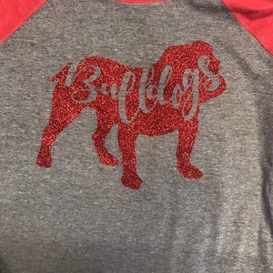 Bulldogs raglan tee image 1