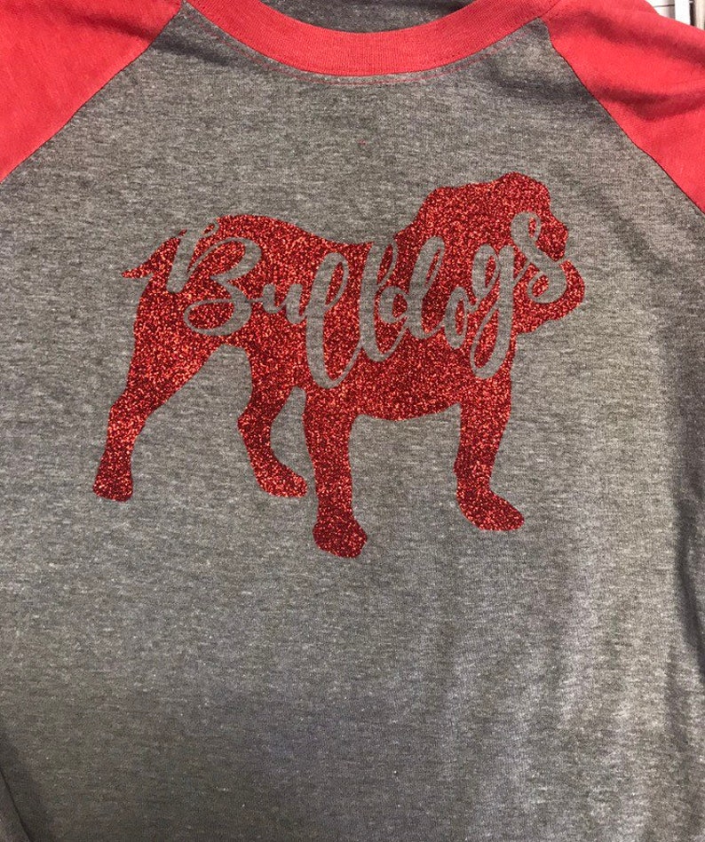 Bulldogs raglan tee image 1