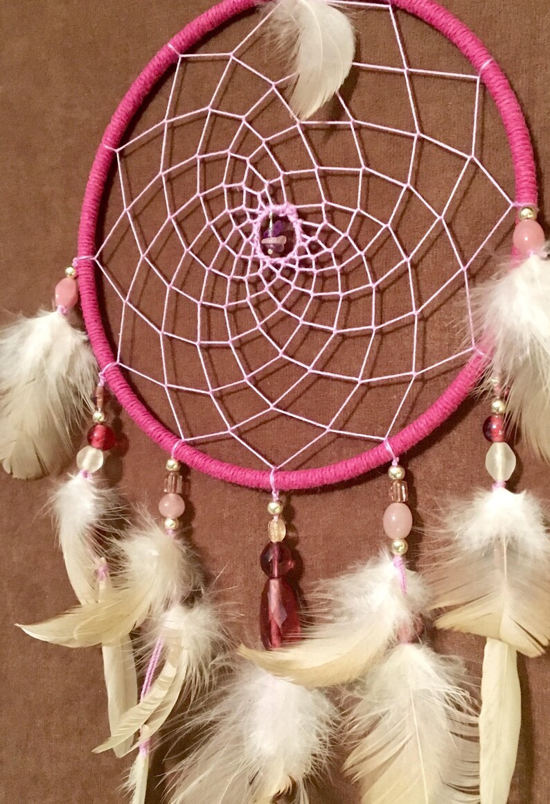Dream Catcher Pink Dream Catcher Dreamcatcher Pink Bedroom Etsy