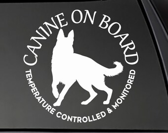 GERMAN SHEPHERD -Temperature Controlled and Monitored decal | Kat’s Designs