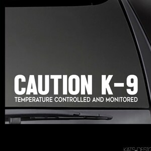 K9 decals for cars sales