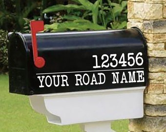 Custom Mailbox Decals - Personalized set of 2 matching mailbox decals!  MAI-00046