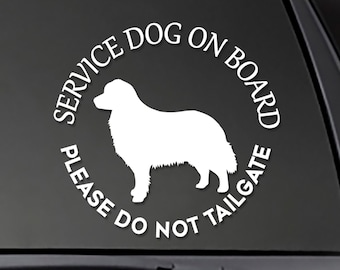 ANY BREED - Service Dog On Board