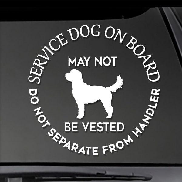 Service Dog on Board Car Etsy