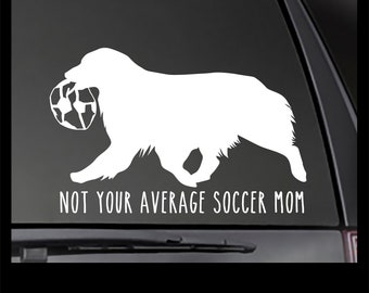 Australian Shepherd Decal - Not Your Average Soccer Mom vinyl Decal!  Car decal, Truck decal, Window sticker,  Aussie decal