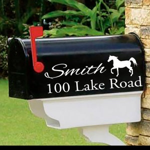 ARABIAN HORSE - Personalized set of 2 matching mailbox decals!  MAI-00036