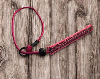 Training Slip Collar with Tab, tactical paracord, no slip tab Choose colors, dominant dog collar