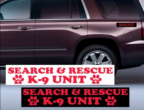 MaGneT - SEARCH & RESCUE K9 UNIT  Car, Truck, metal