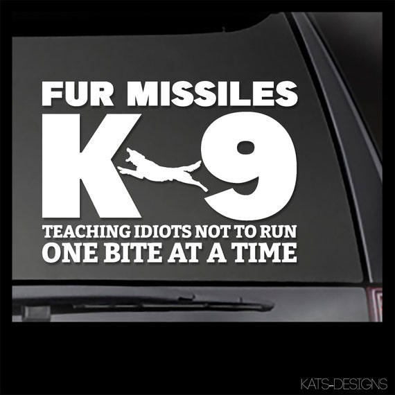 FUR MISSLES K9 Decal