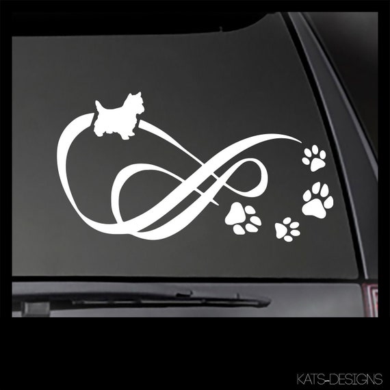 WESTIE Decal!  Car, Truck, Window, will stick to most clean, smooth surfaces!   DOG-70001