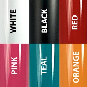 a group of different colors of water bottles