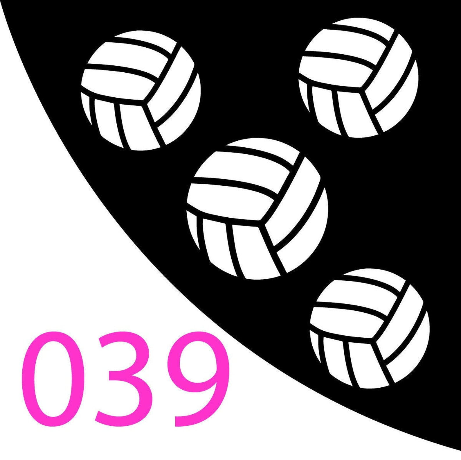 Volleyball Stencil Buy 5 and Get Free Shipping Acrylic - Etsy
