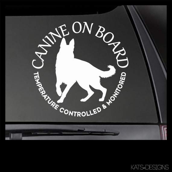 GERMAN SHEPHERD -Temperature Controlled and Monitored decal | Kat’s Designs