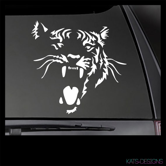 FREE & FAST Shipping TIGER FACE ROARING CAR DECAL STICKER more choice