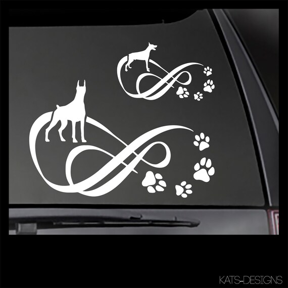 Doberman Decal!  Car, Truck, Window, will stick to most clean, smooth surfaces!  DOG-20002