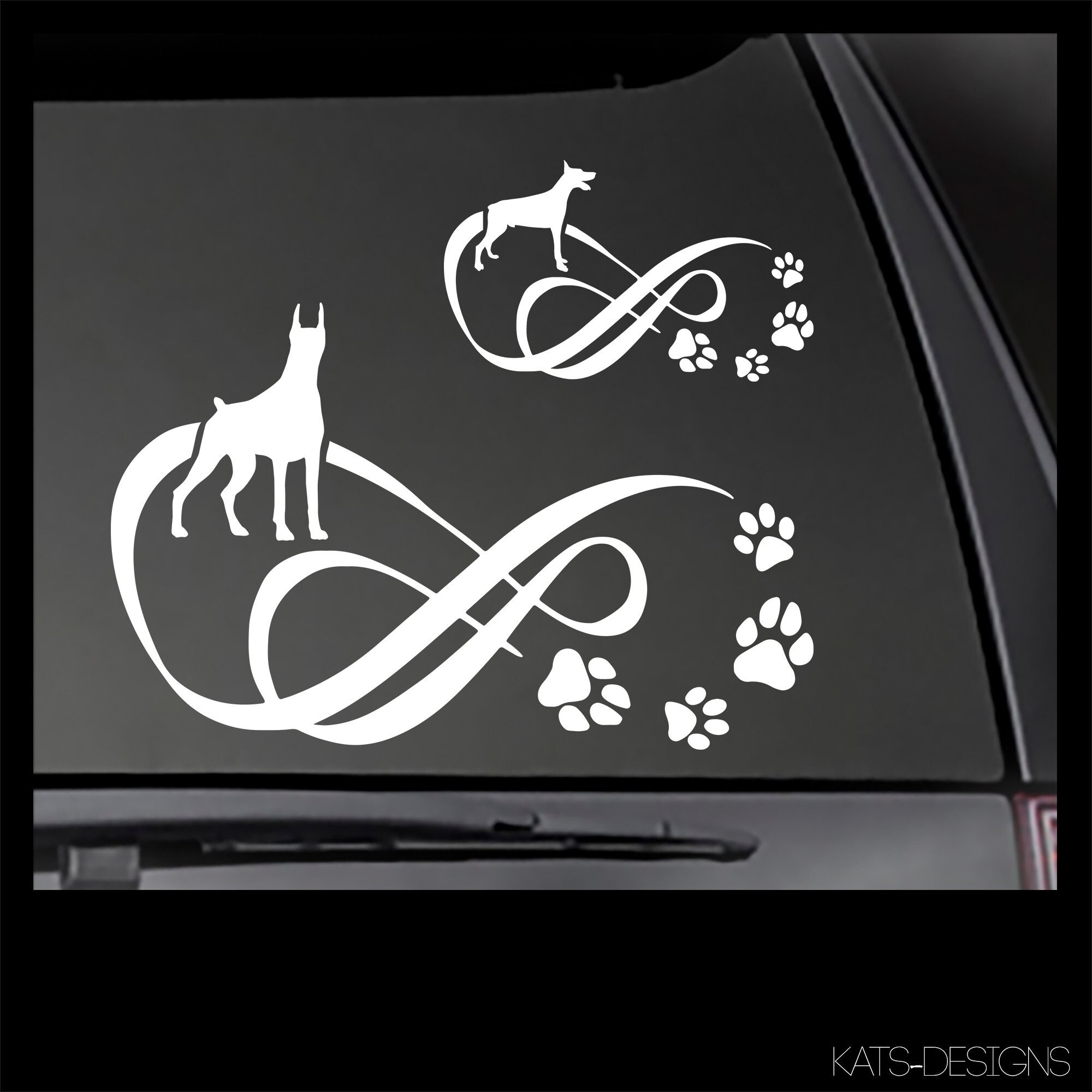 Doberman Decal Car Truck Window Will Stick to Most Clean Etsy