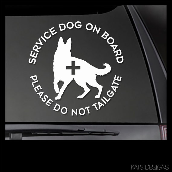 ANY BREED - Service Dog On Board