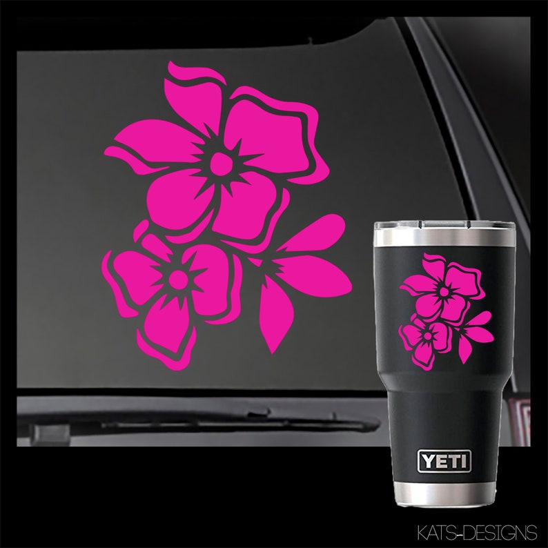 Flower Vinyl Decal Car Truck Window sen tiendra à la Etsy
