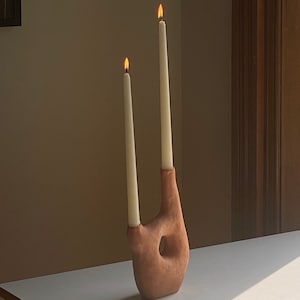 candleholder c / terracotta image 1