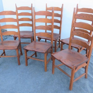 Hunt Country Solid Wood Ladder Back Chairs