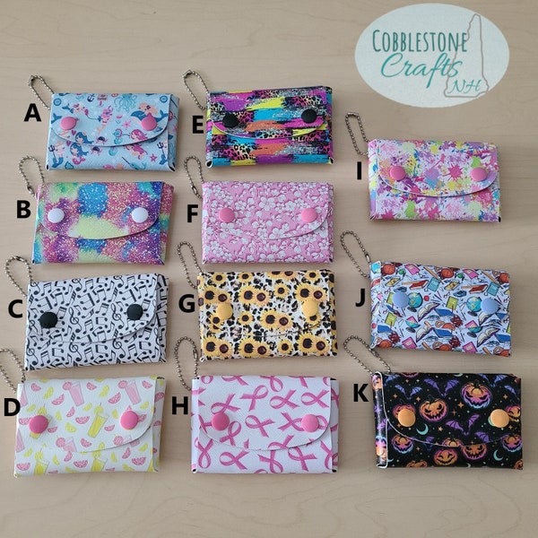 Pillow Pouches - Business Card Holder - Gift Card Holder - Small Wallet