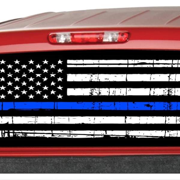 Tobethay Rear Window Decals For Trucks - 65x22 In Back Window American Flag Decals - Foto 2