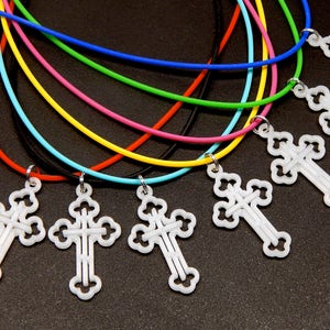 Children's Everyday Orthodox Baptismal Cross (Pendant Glows in the Dark!)