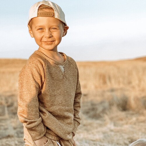 Mustard Crew Neck Sweater Baby Toddler Boy Dijon Mustard Etsy