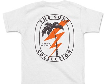 Surf Palm Tree bolt Tee - Locals Only Beach T Shirt, Palm trees, summer forever