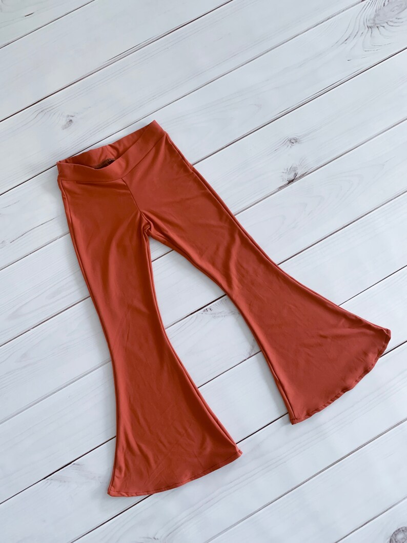 Rust Bell Bottoms Baby girl toddler kid boho rust vintage Etsy