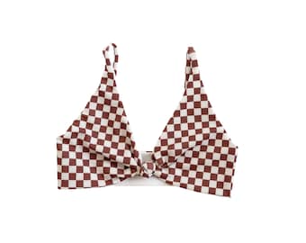 Maui reversible and adjustable front knot bikini top (more color available)