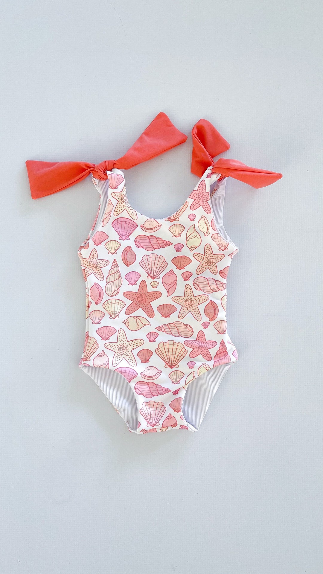 KIDS TIE DETAIL ONE PIECE 4-10 SALTY SPLENDOUR main image 1