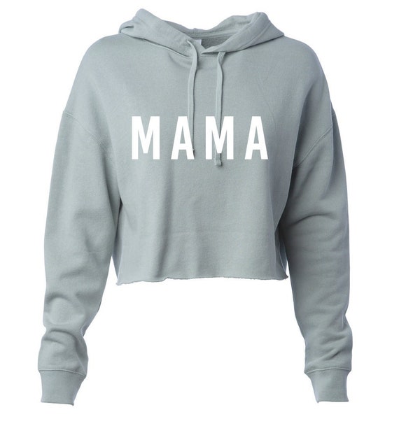 Womens Crop MAMA Hoodie Mama Life Sweater Momma Sweater Gifts for Mom Etsy UK