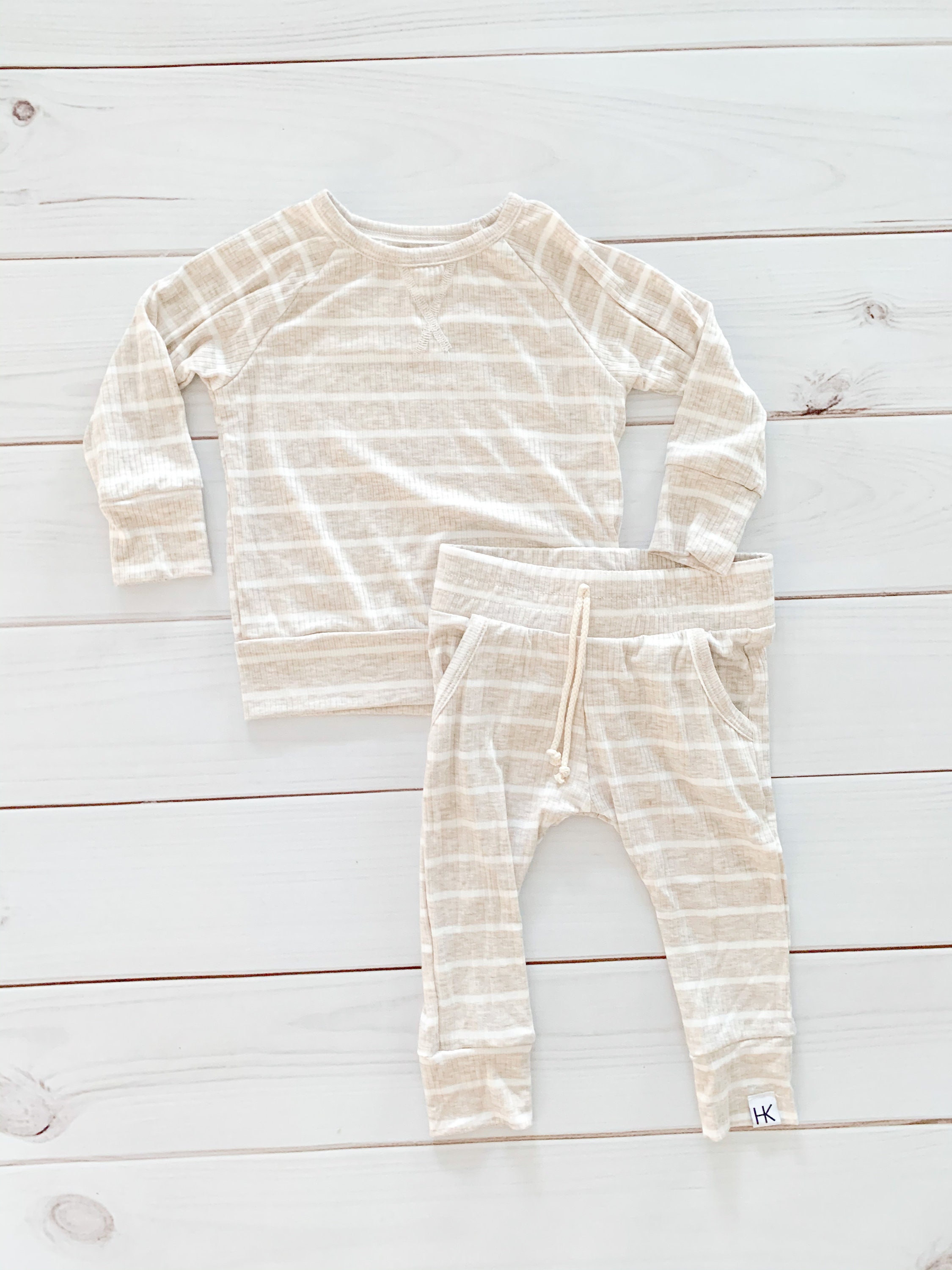cream jogger set