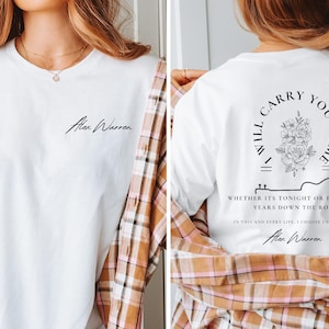 アレックス・ウォーレン「I'll Carry You Home」Tシャツ - ソングライターグッズ、サマーシャツ、コンサートアパレル、ウェディングシャツ、ユニセックスTシャツ、ファンTシャツ、音楽