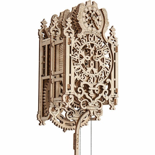 Steampunk Pendulum Clock Build Your Own Wooden Working Etsy