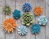 Ceramic Mum Flower - Decorate Your Own Table, Wall, Terrarium Garden