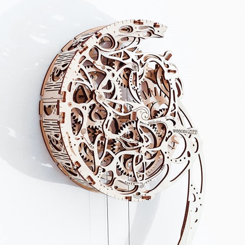 Steampunk Pendulum Clock Build Your Own Wooden Working Etsy UK