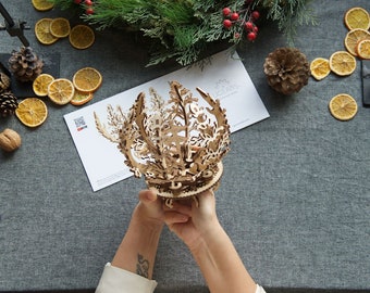 Jewellery Keeper. Blooming Flower. Build Your Working Model by UGears.