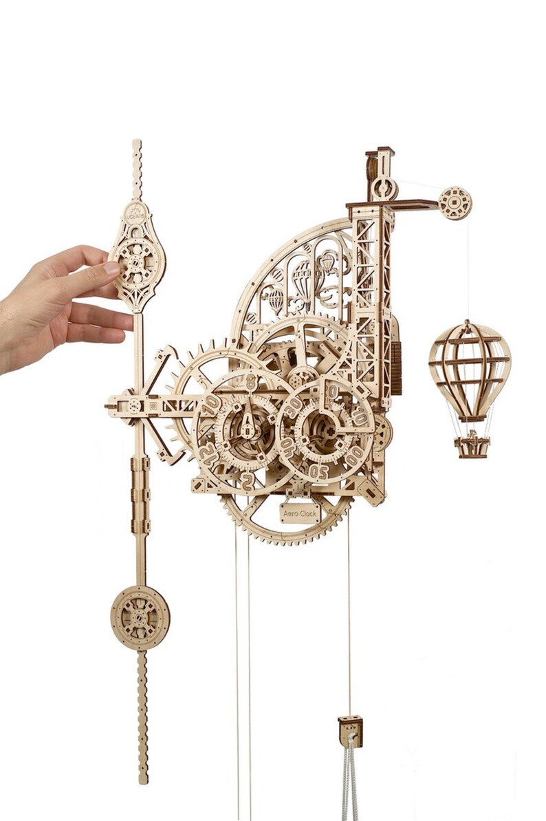 Build Your Own Aero Clock. Wall Clock With Pendulum by Ugears. Etsy UK