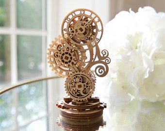 DIY Steampunk Clock by Ugears.