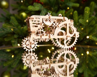 Tractor. Mechanical Model - build your moving model by UGears. Self-assembly kit.