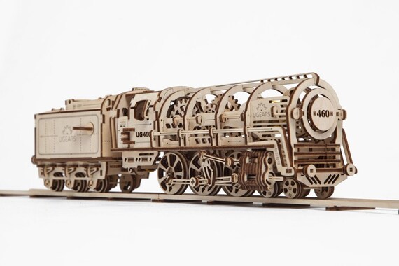 wooden train model